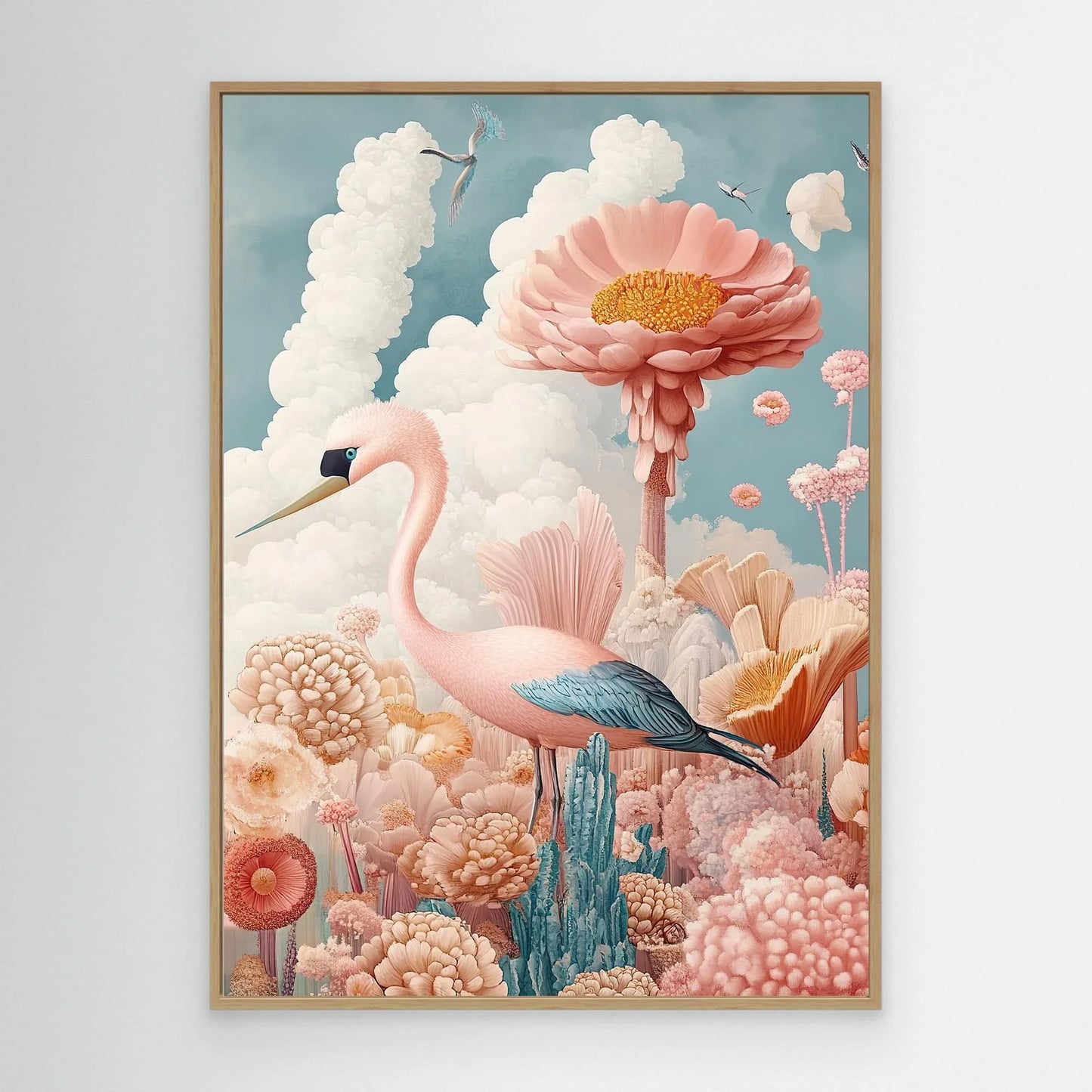 Garden of Birds Canvas Print Robussi