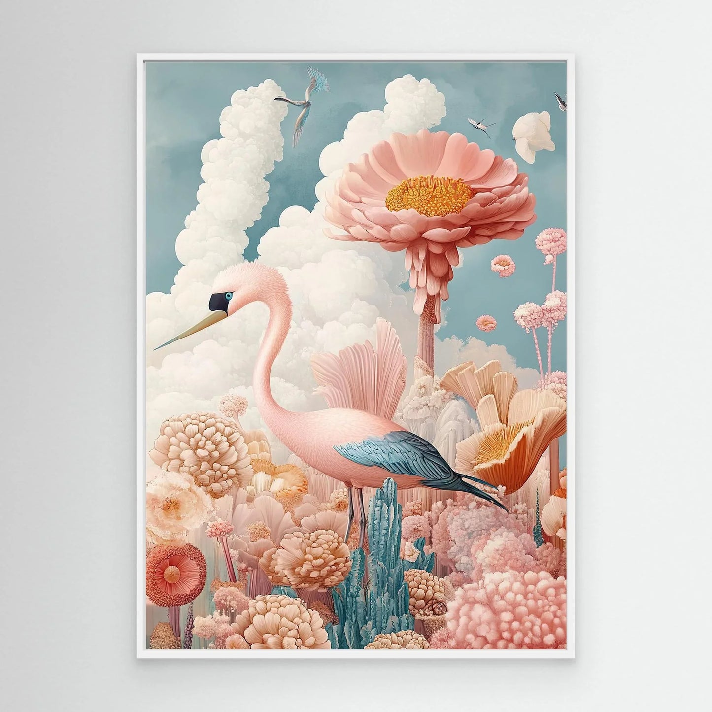 Garden of Birds Canvas Print Robussi
