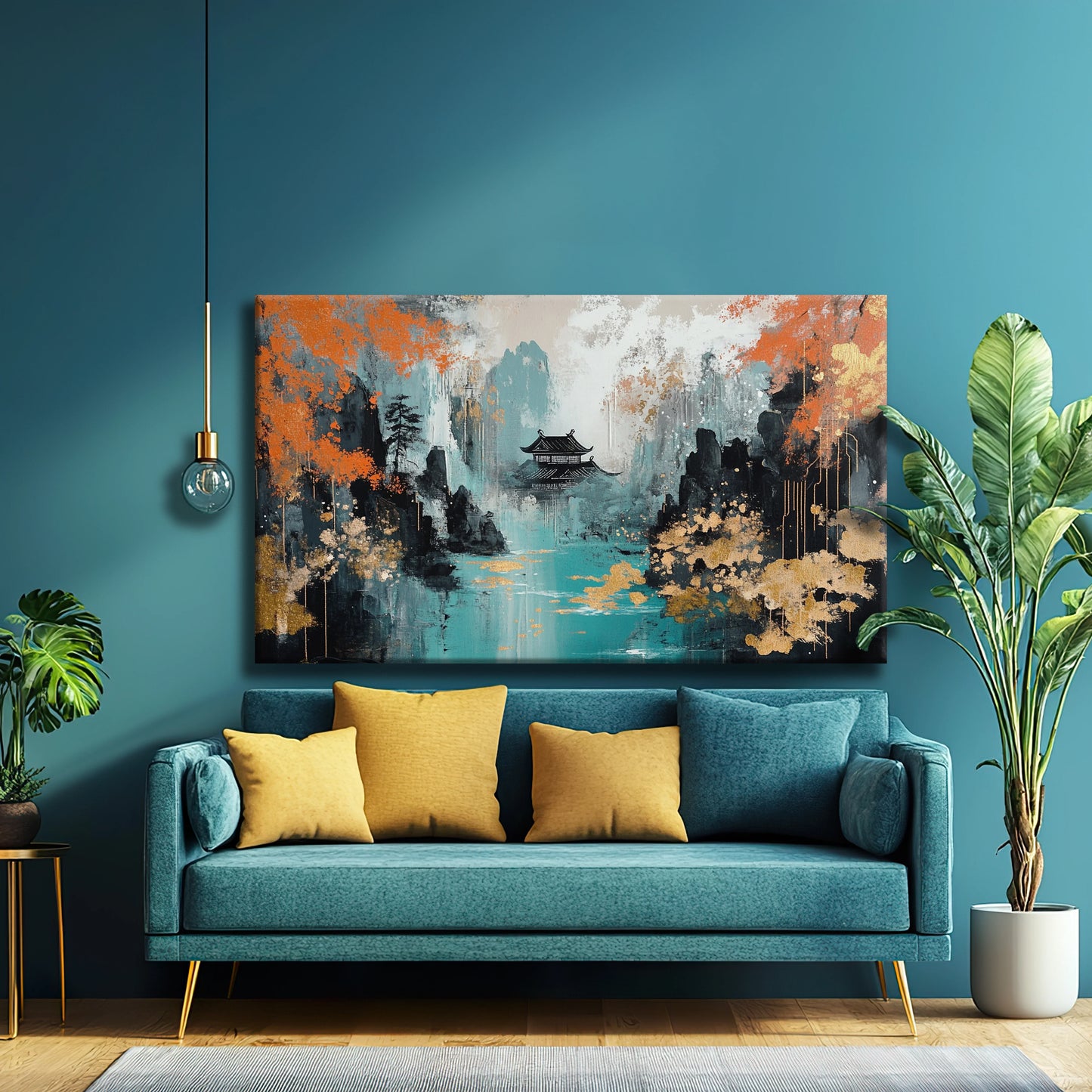 Golden Forest Canvas Print Robussi