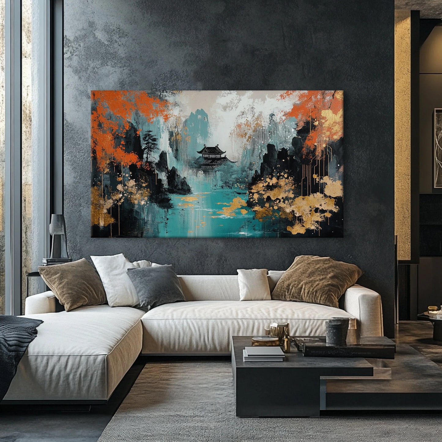 Golden Forest Canvas Print Robussi