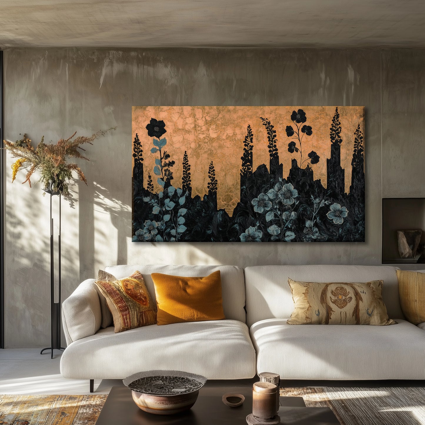 Golden Garden Canvas Print Robussi