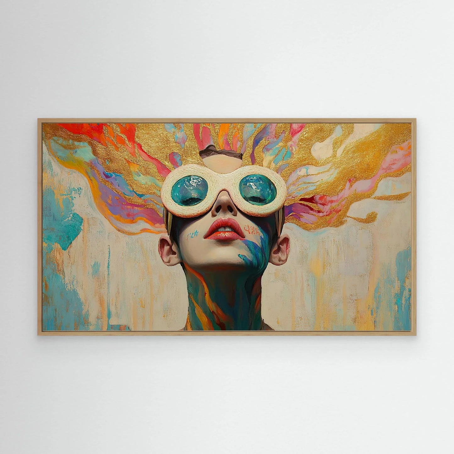 Golden Hair Canvas Print Robussi