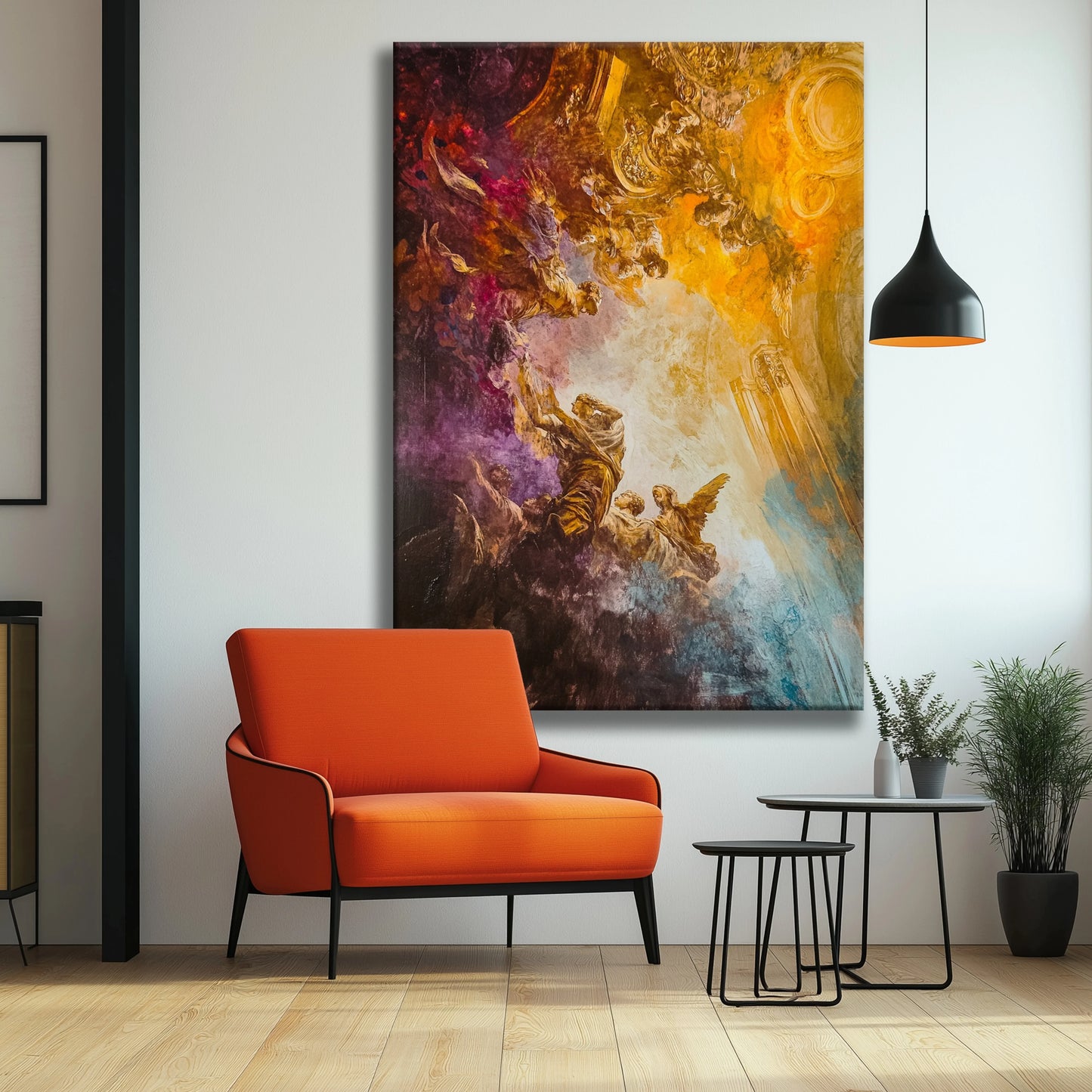 Golden Heaven Canvas Print Printumo