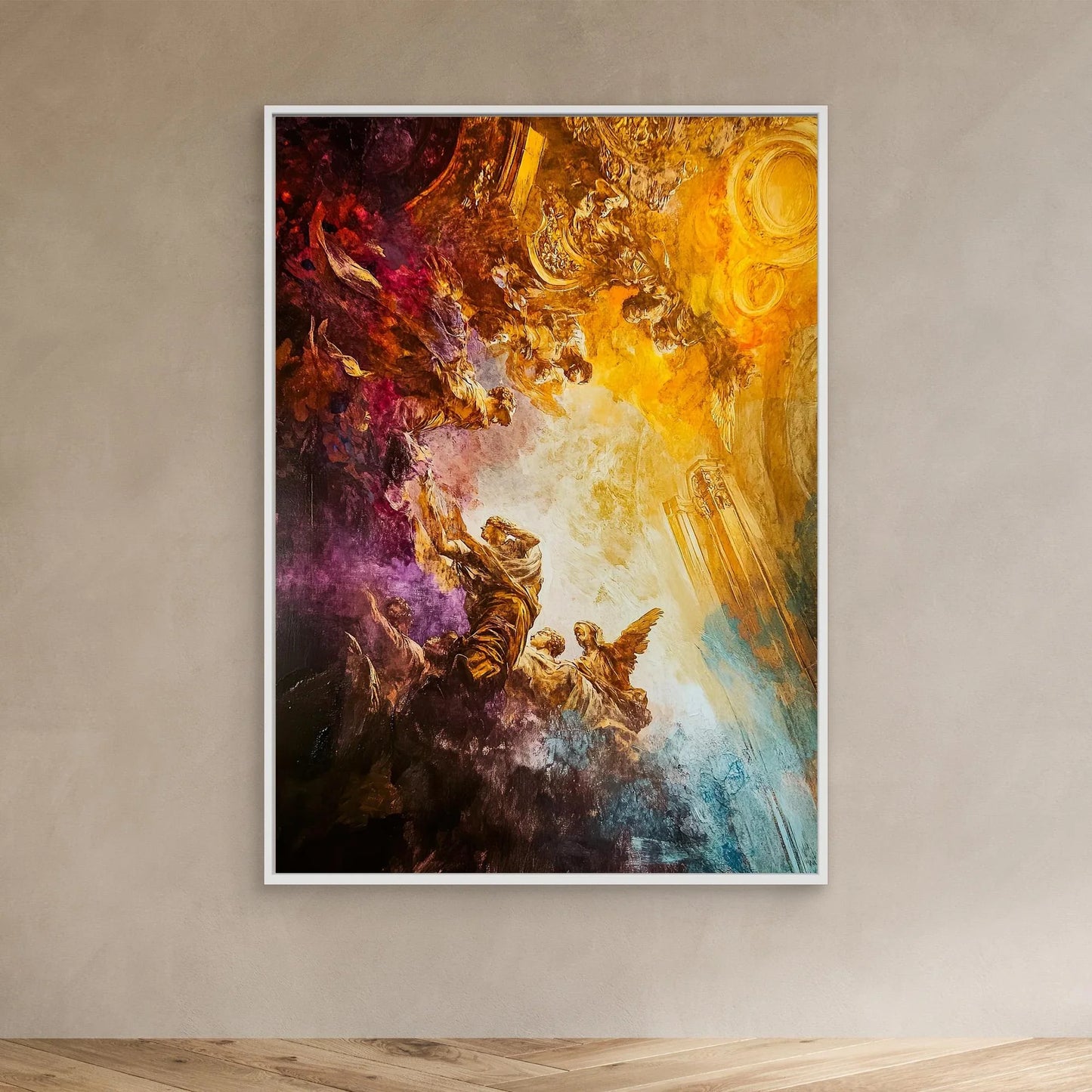 Golden Heaven Canvas Print Printumo