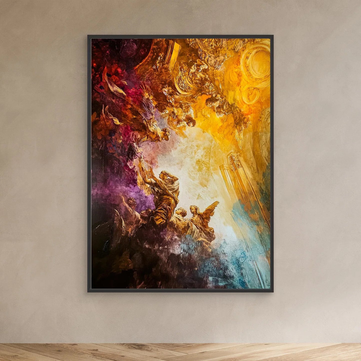 Golden Heaven Canvas Print Printumo