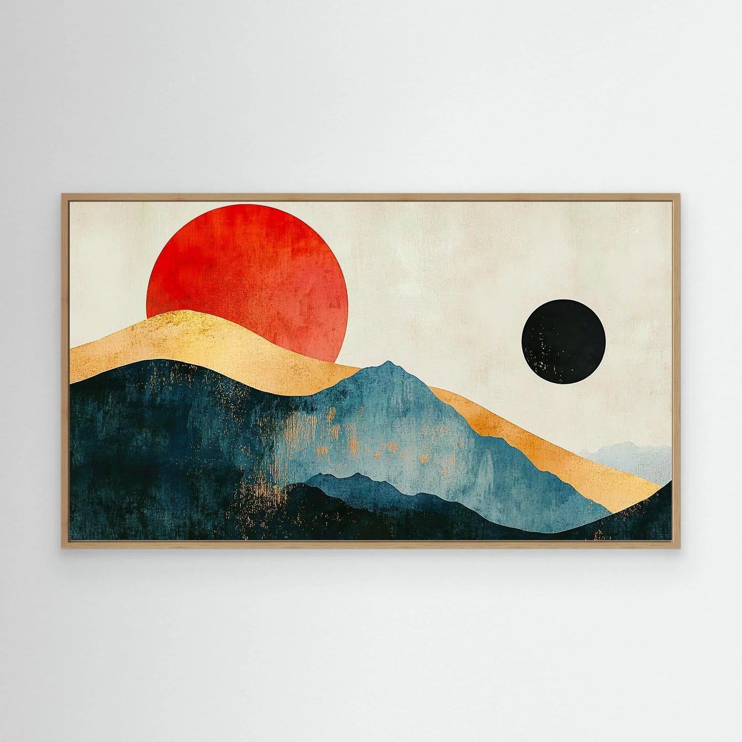 Golden Mountain Canvas Print Robussi