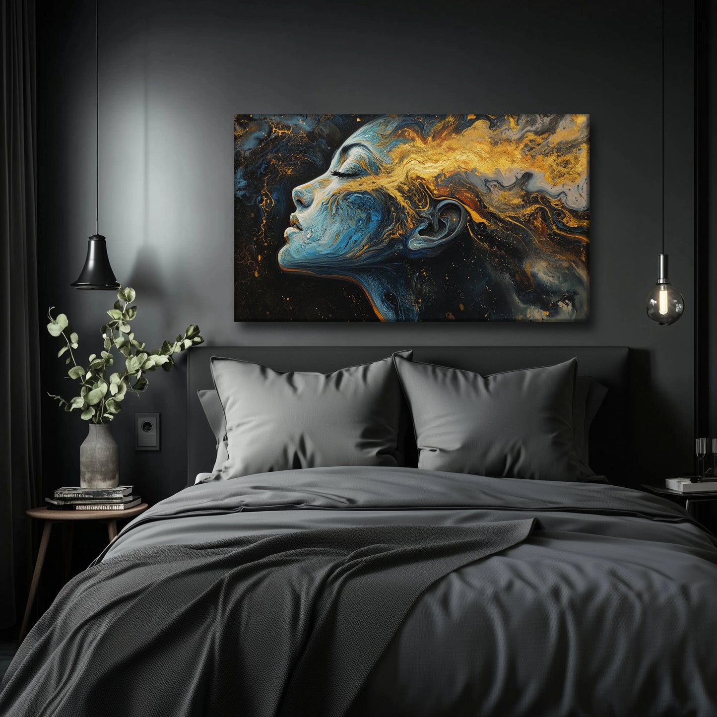Golden Scars Canvas Print Robussi