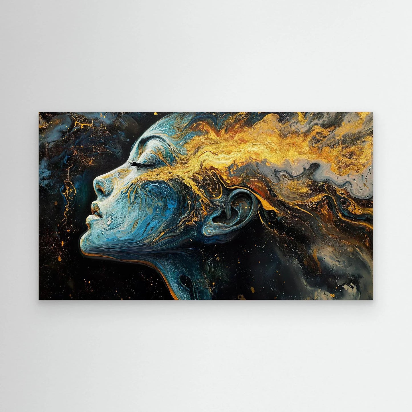 Golden Scars Canvas Print Robussi