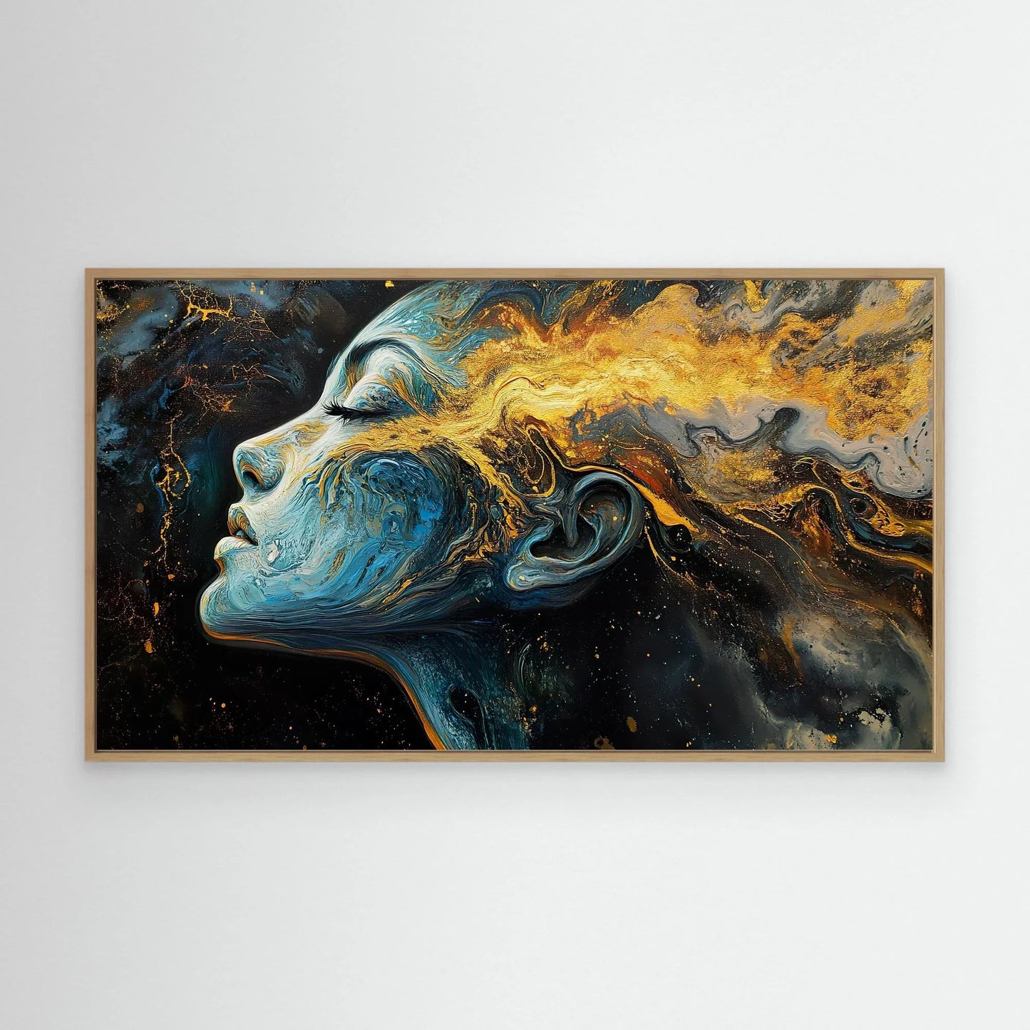 Golden Scars Canvas Print Robussi