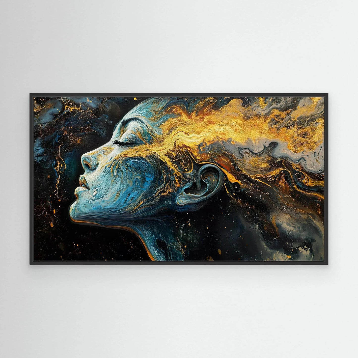 Golden Scars Canvas Print Robussi