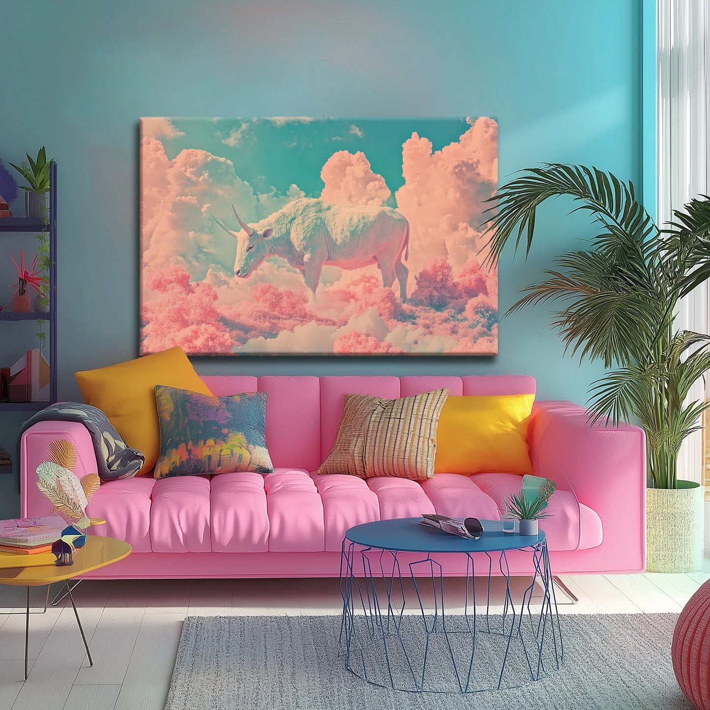Grazing in the Clouds Canvas Print Robussi