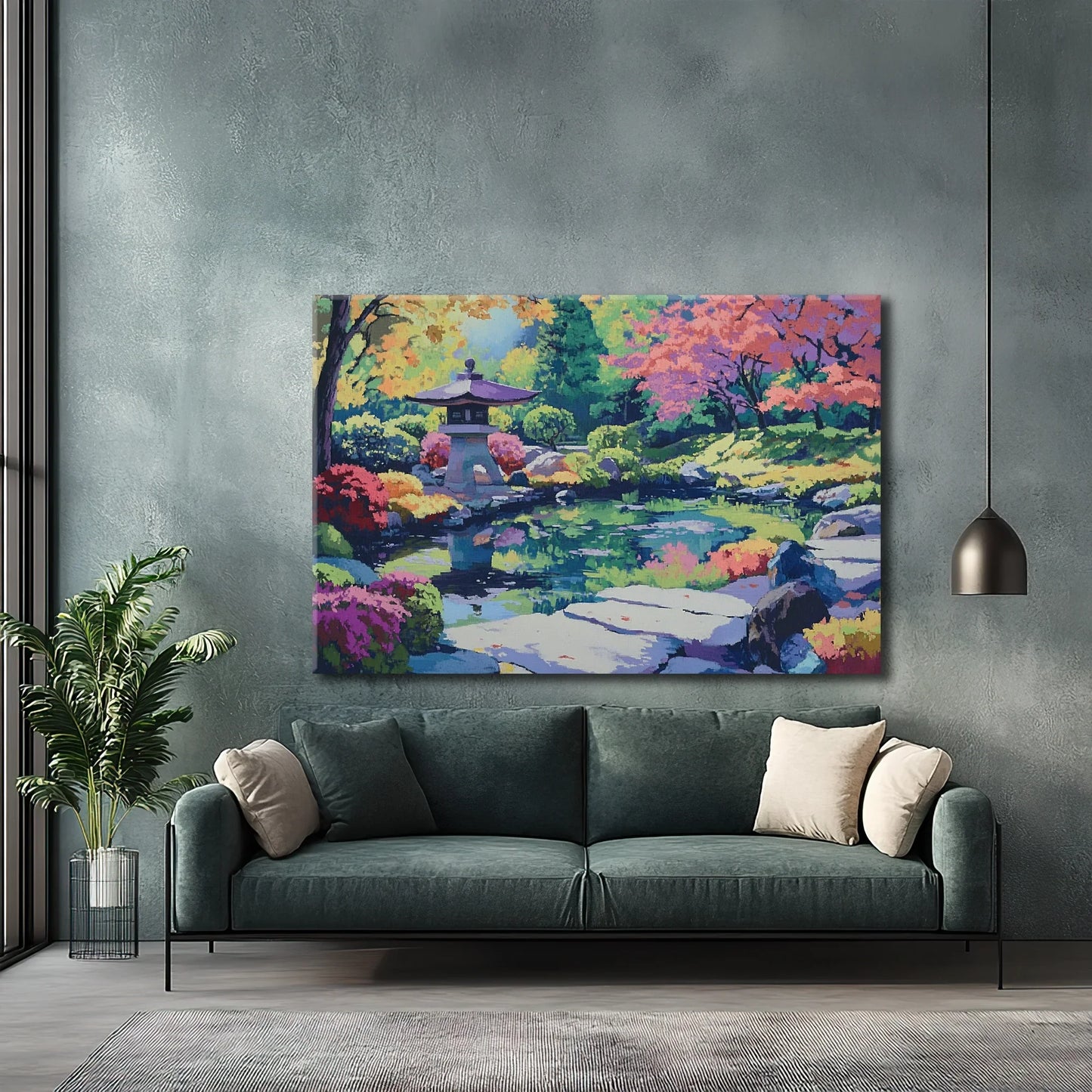Green Haven Canvas Print Robussi
