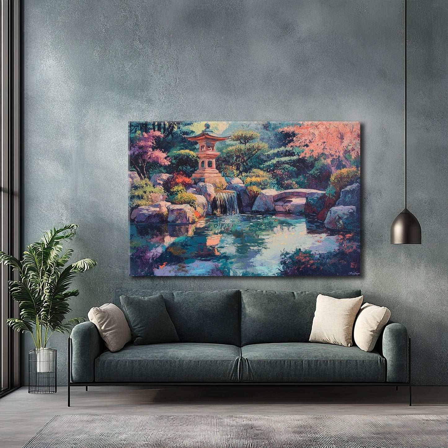 Green Lake Canvas Print Robussi