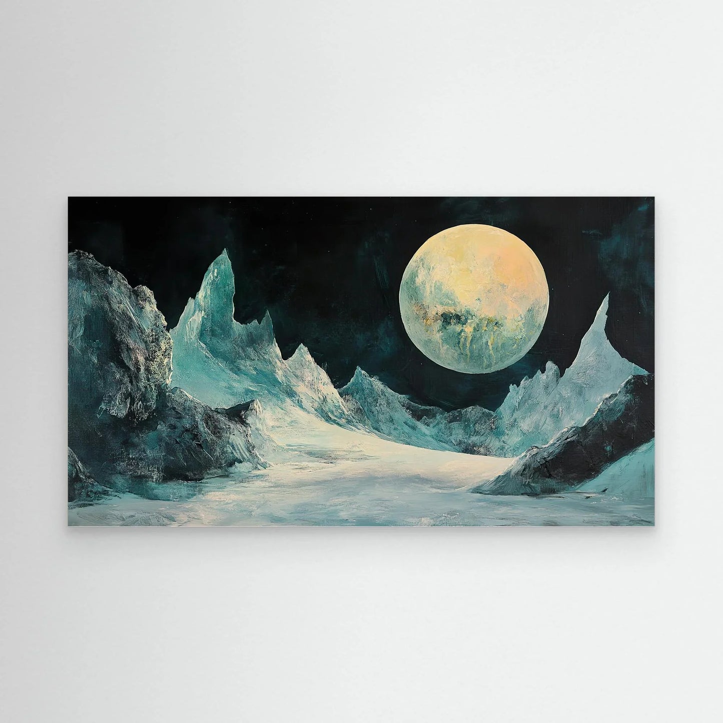 Ice Moon Canvas Print Robussi