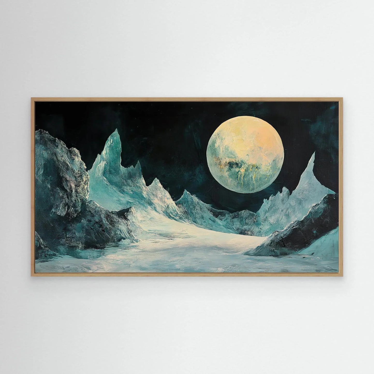Ice Moon Canvas Print Robussi