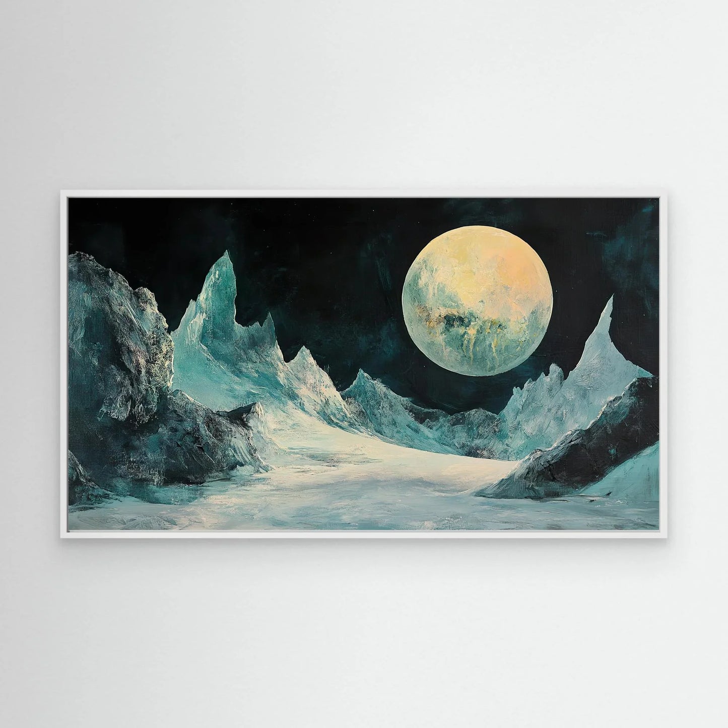 Ice Moon Canvas Print Robussi
