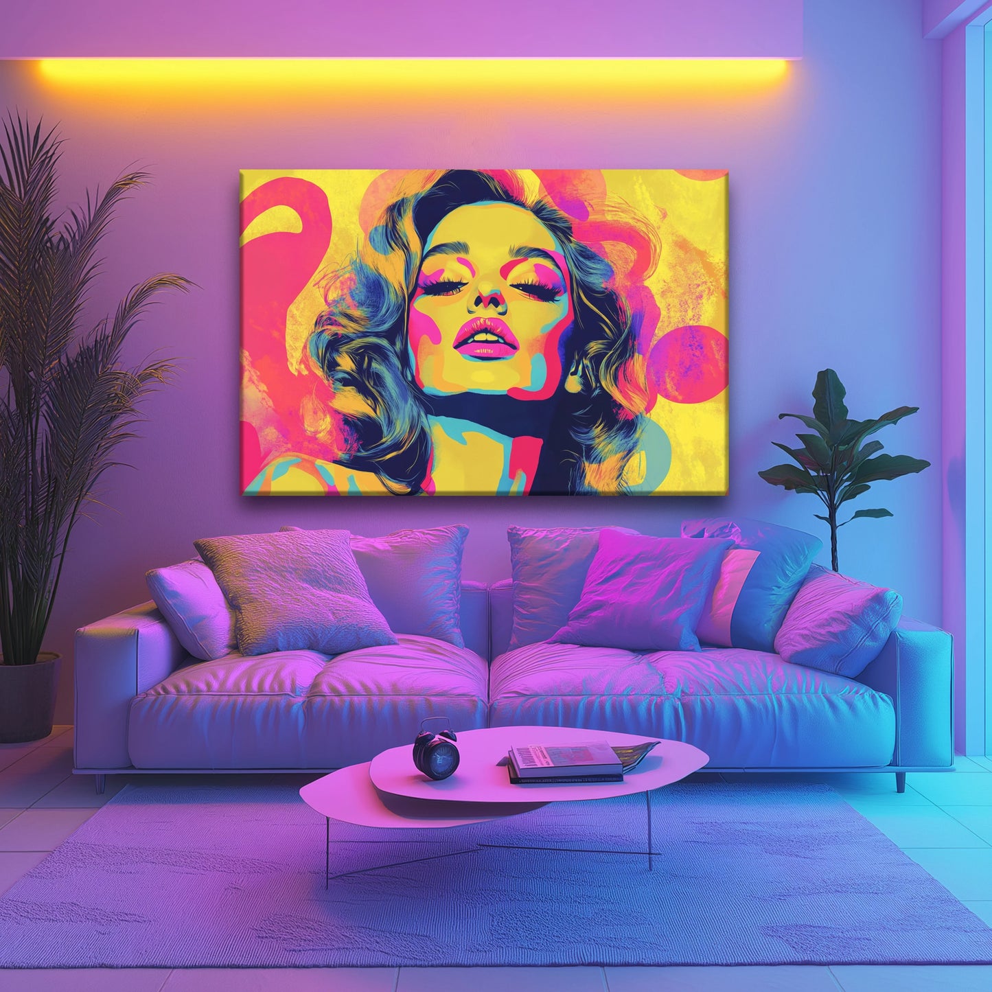 Illuminated Canvas Print Robussi