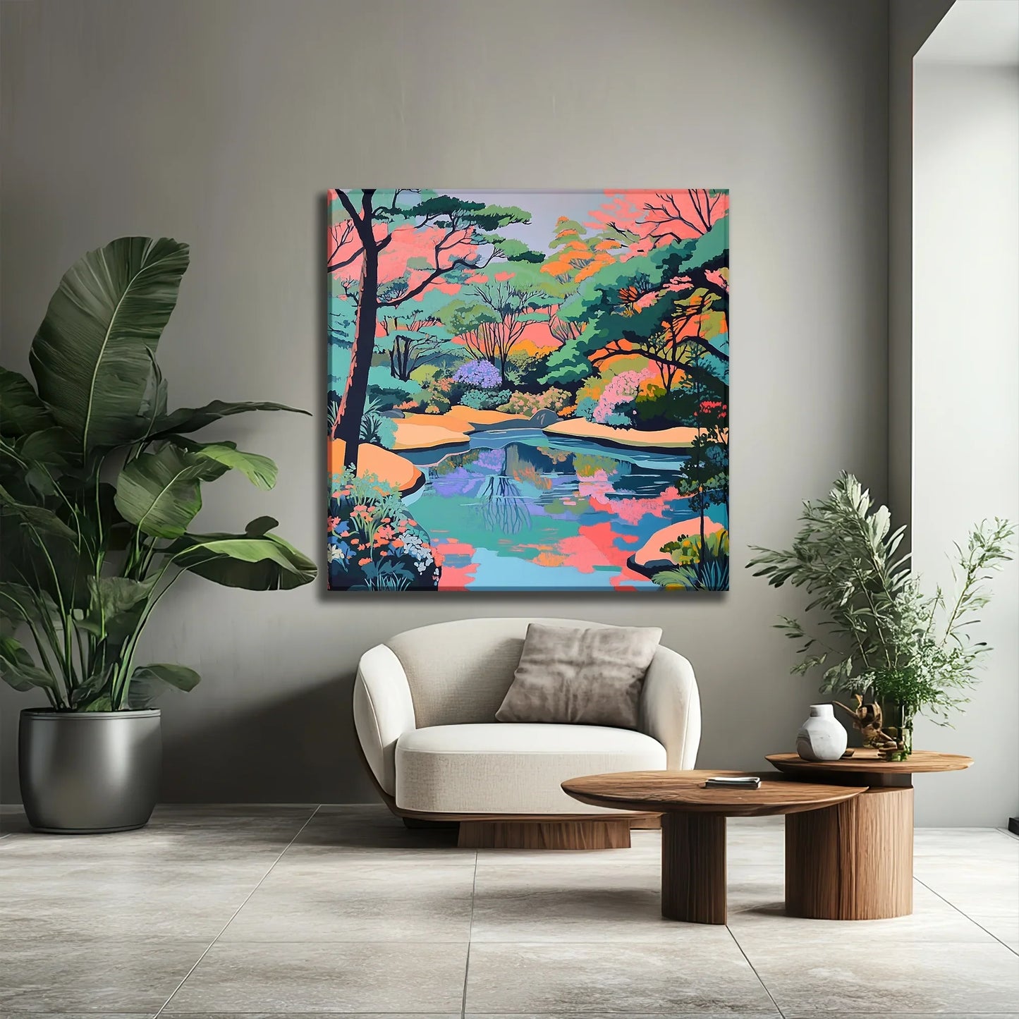 Lake of Colours Canvas Print Robussi