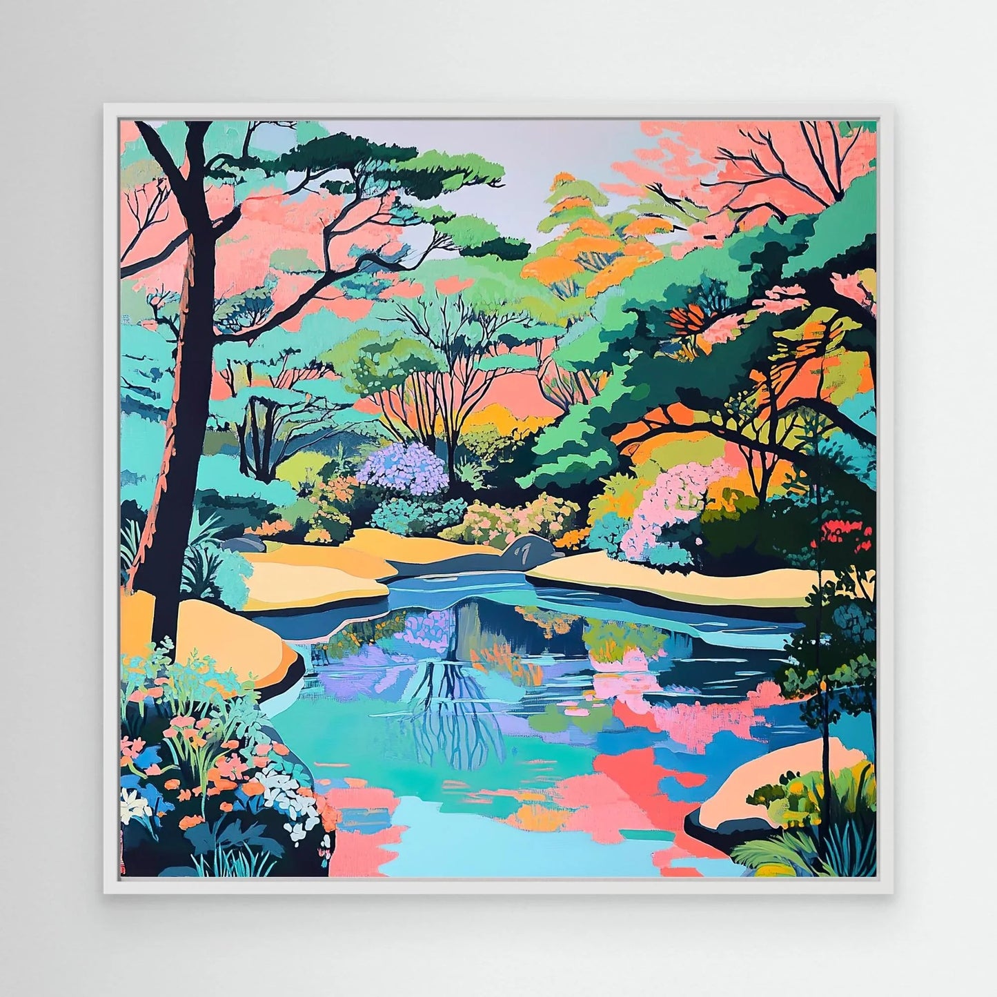 Lake of Colours Canvas Print Robussi