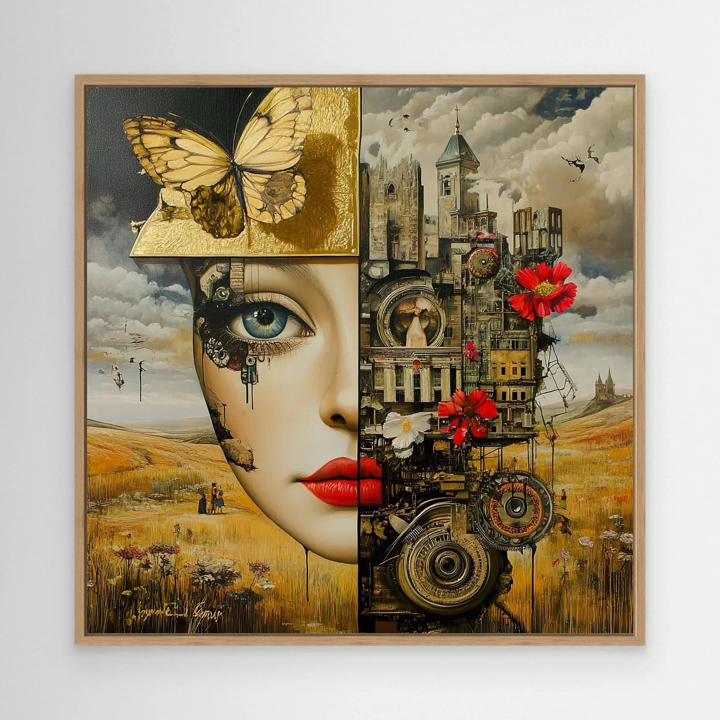 Machine City Canvas Print Robussi