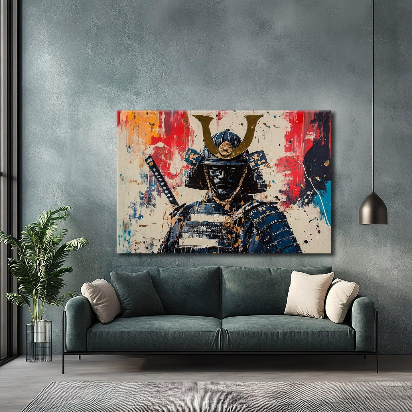 Masked Hunter Canvas Print Robussi