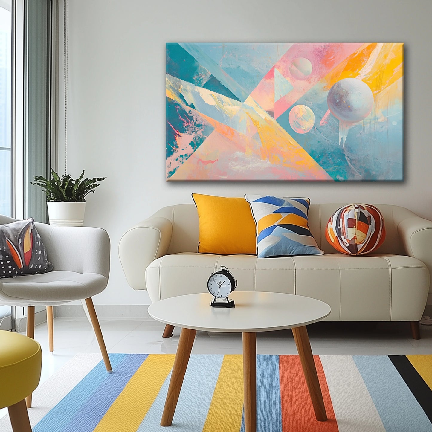 Mirror Galaxy Canvas Print Robussi