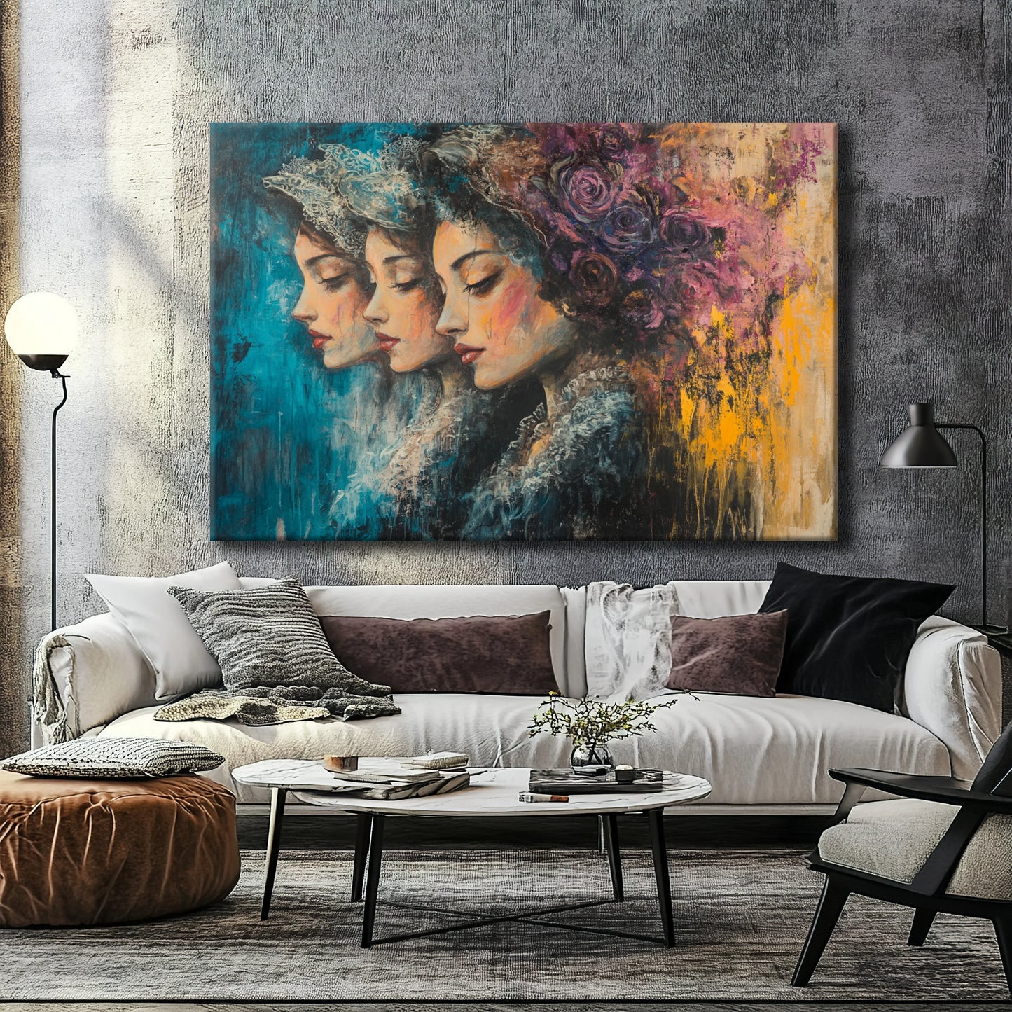 Mirrored Feelings Canvas Print Printumo