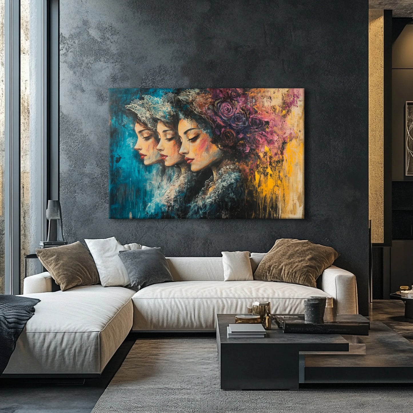 Mirrored Feelings Canvas Print Printumo