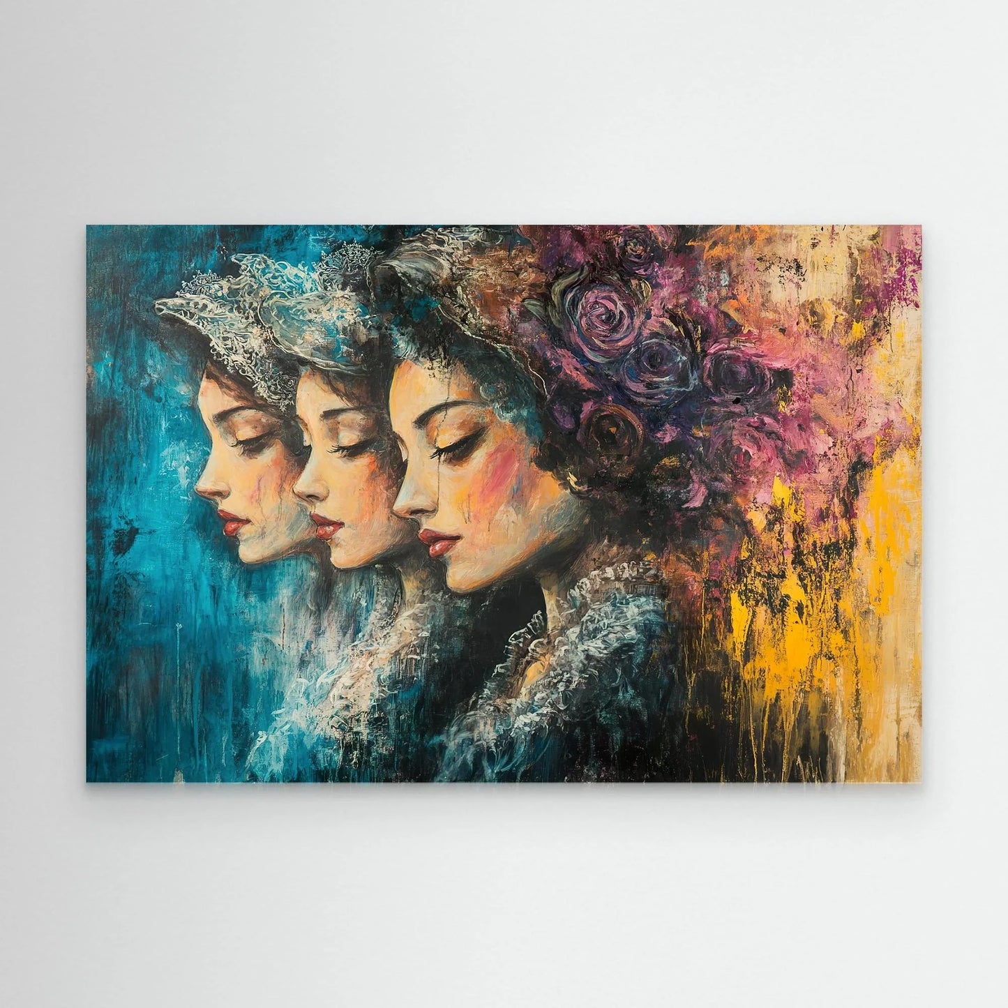 Mirrored Feelings Canvas Print Printumo