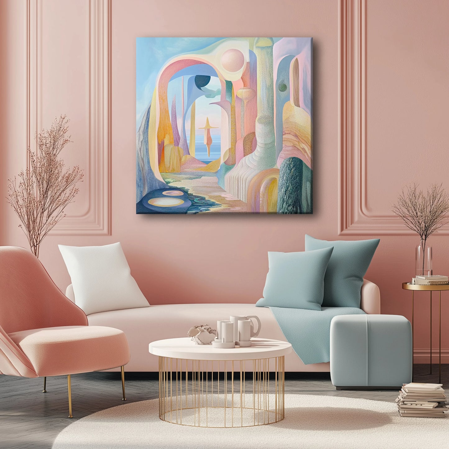 Neighbouring Planet Canvas Print Robussi