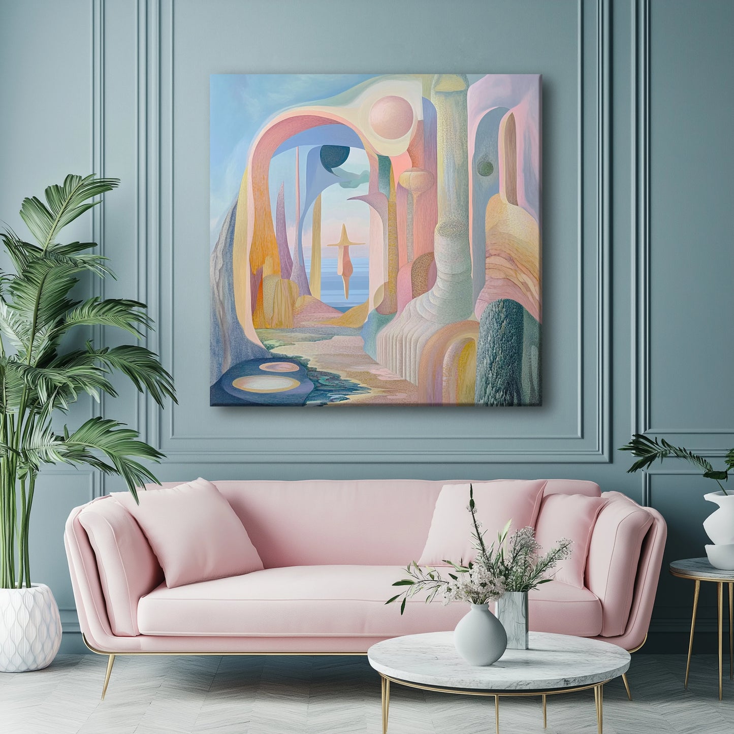 Neighbouring Planet Canvas Print Robussi