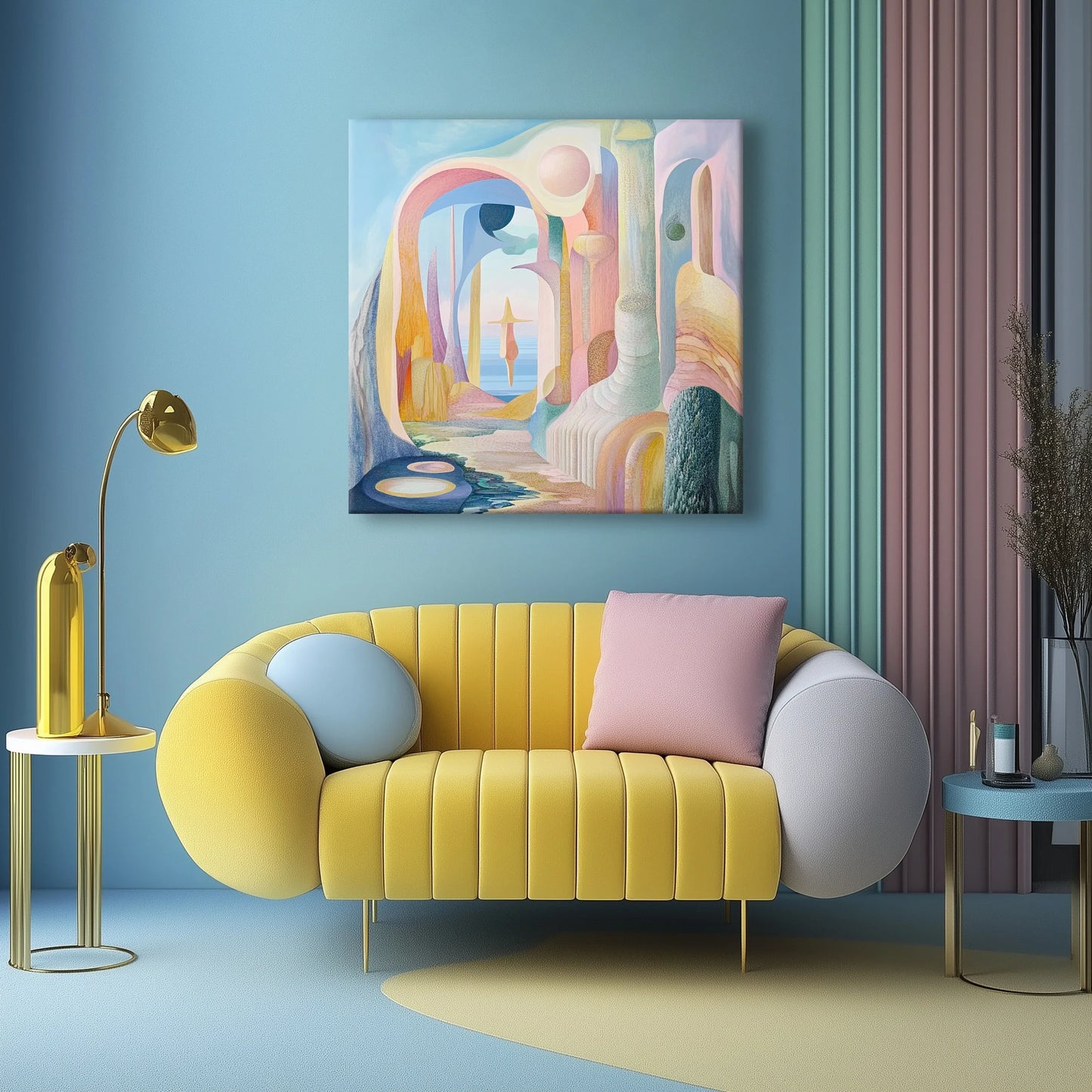 Neighbouring Planet Canvas Print Robussi