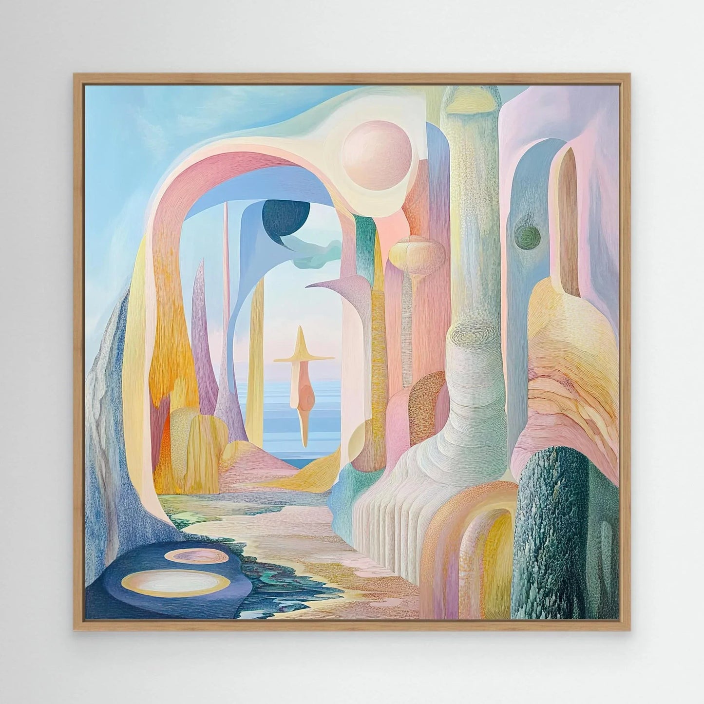 Neighbouring Planet Canvas Print Robussi