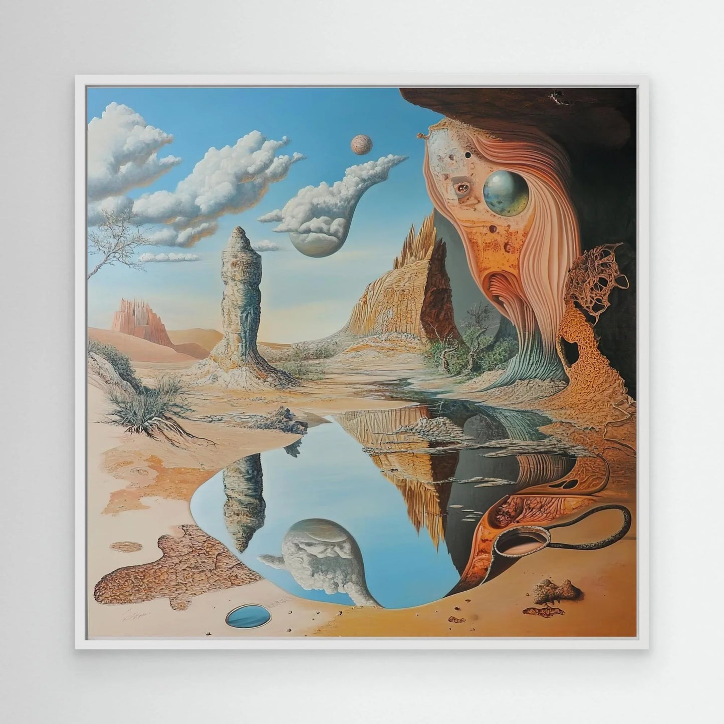 Oasis in the Desert Canvas Print Robussi