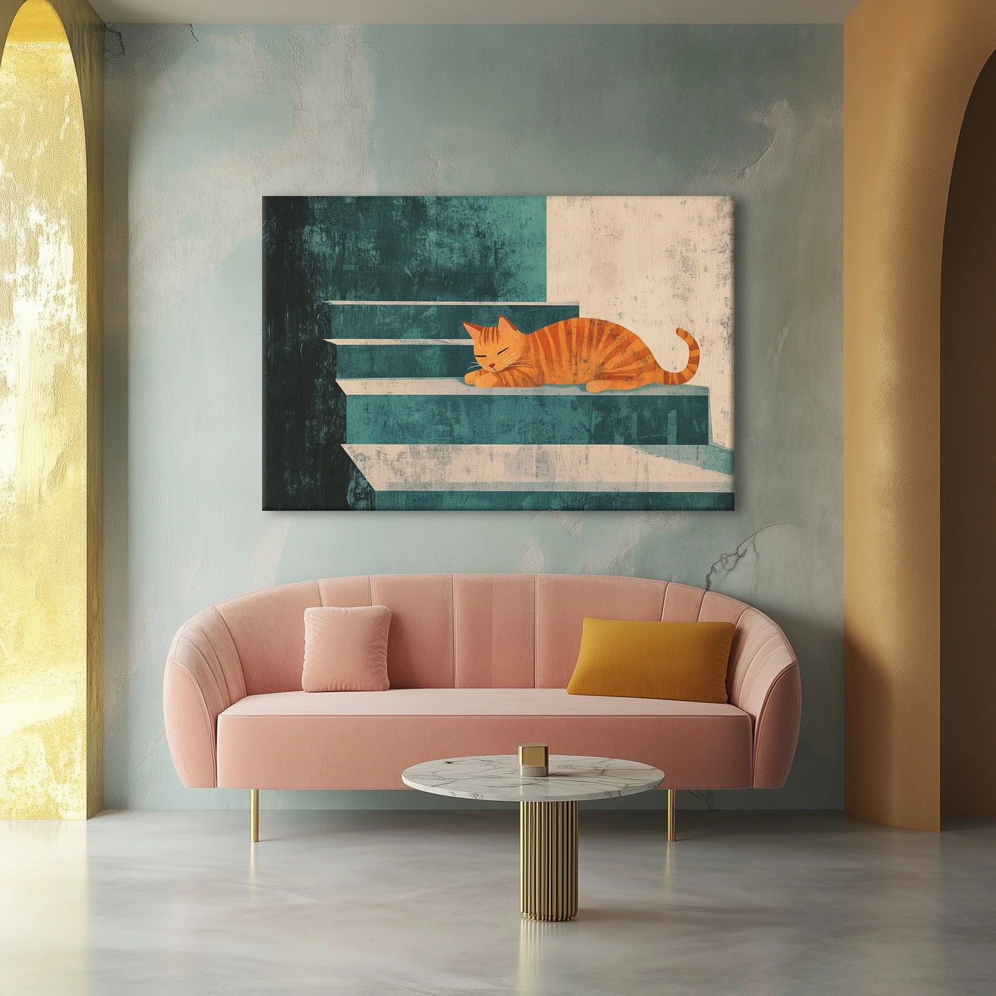 Orange and Innocent Canvas Print Robussi