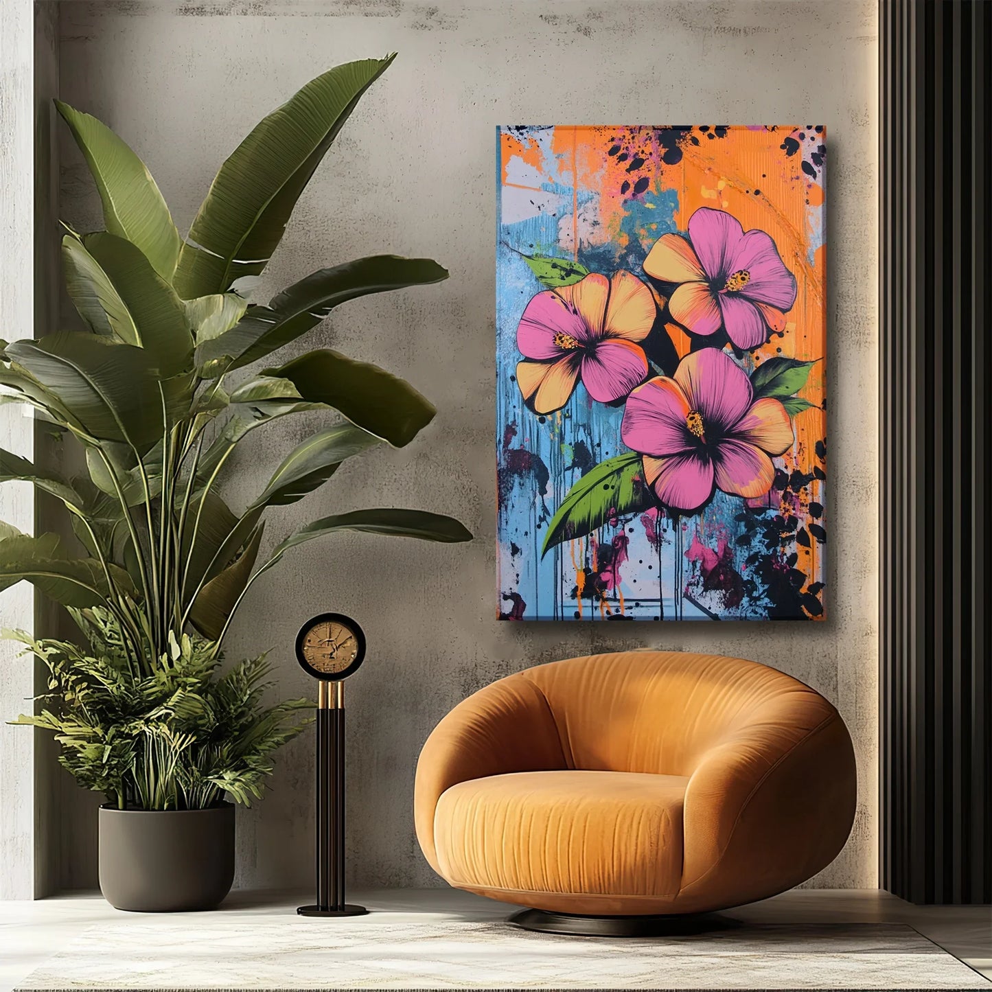 Orange Blues Canvas Print Robussi