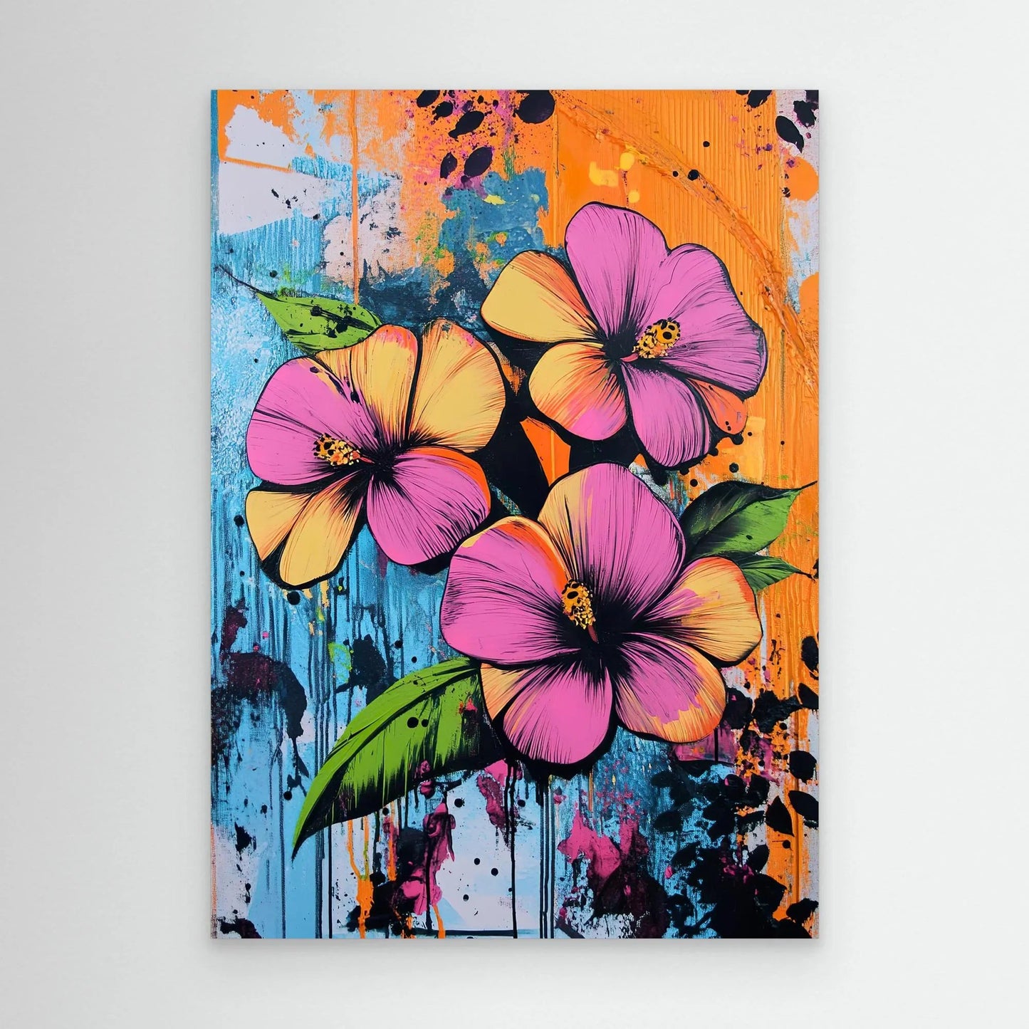 Orange Blues Canvas Print Robussi