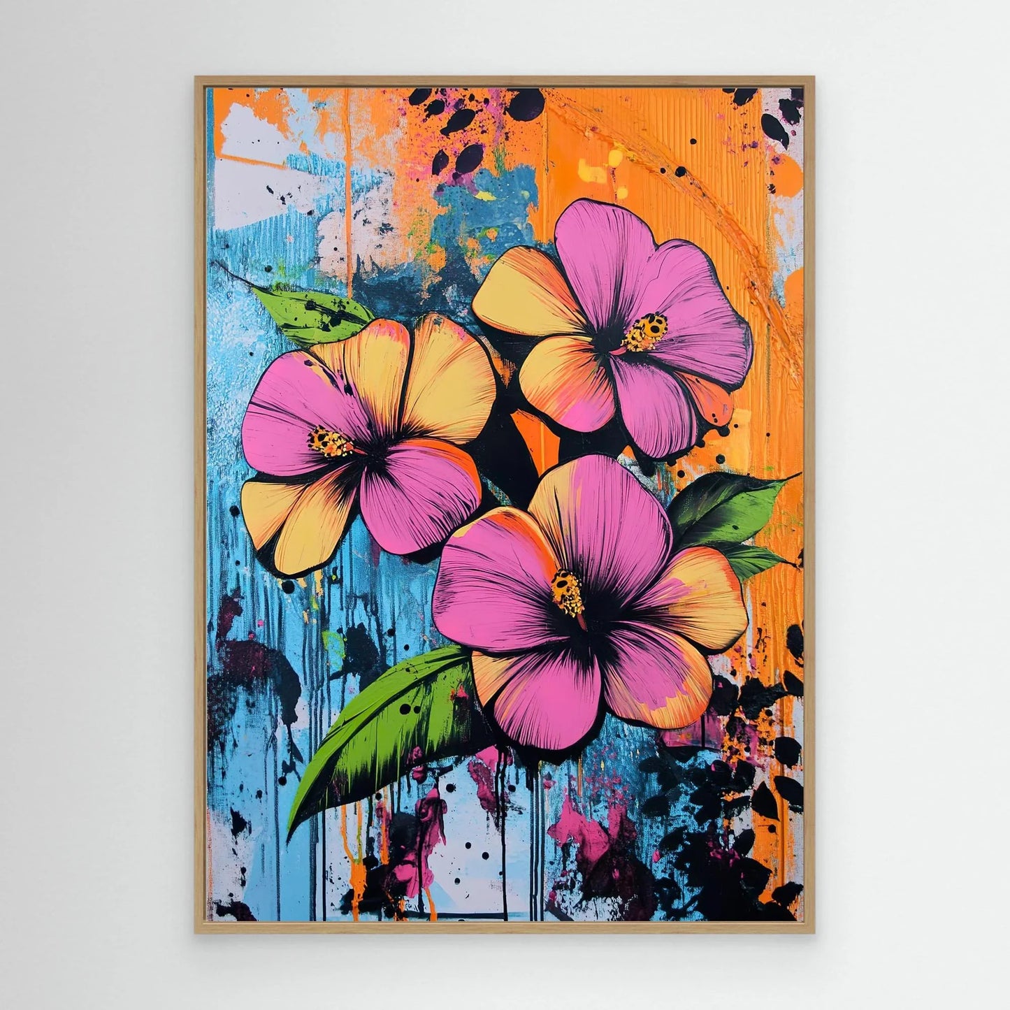 Orange Blues Canvas Print Robussi