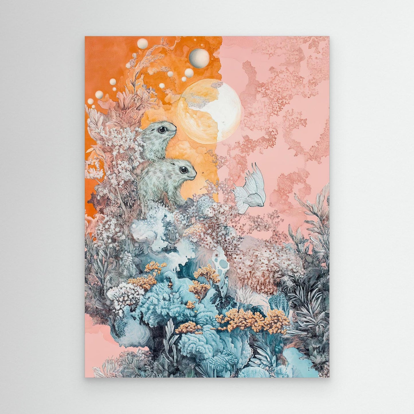 Orange Sea Canvas Print Robussi