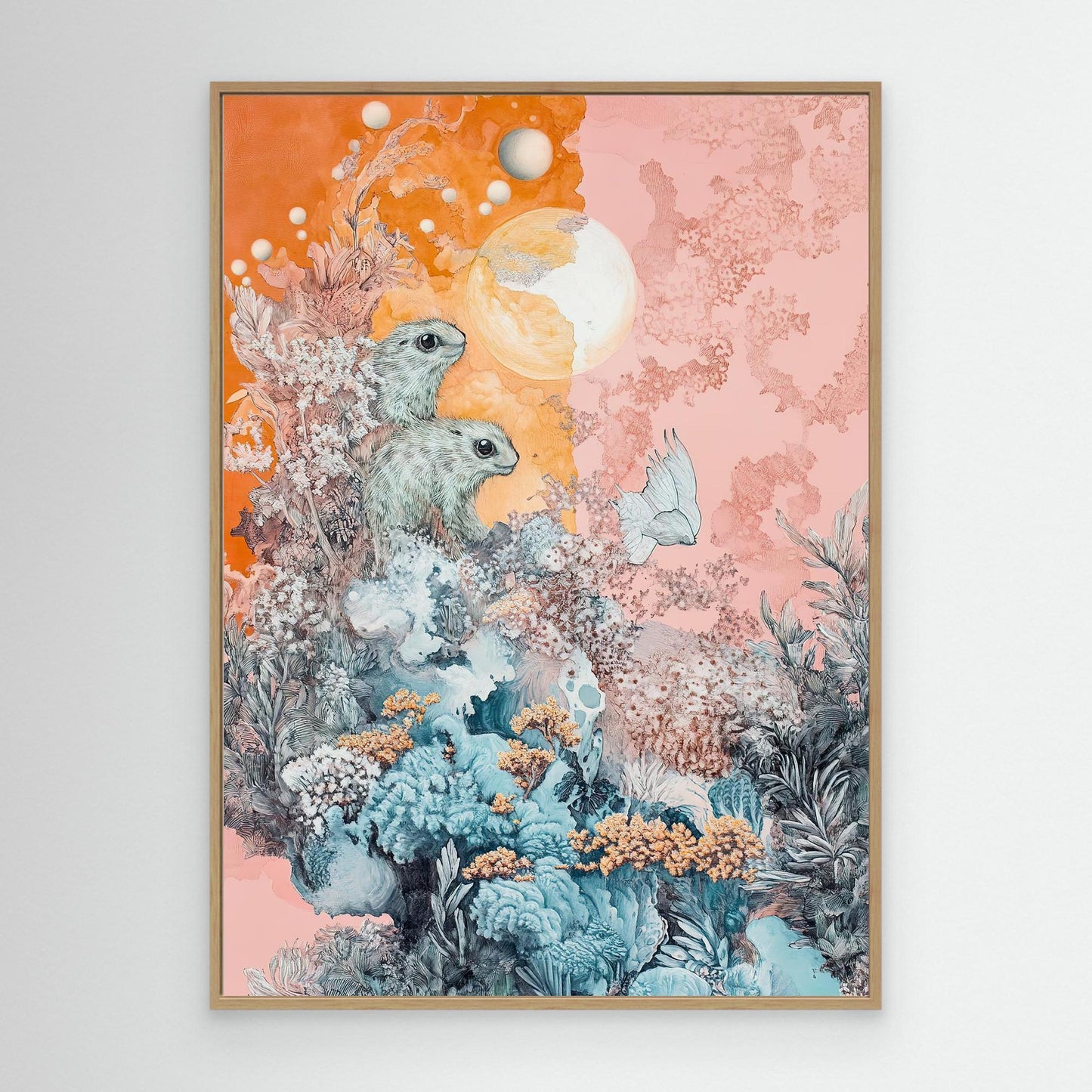 Orange Sea Canvas Print Robussi