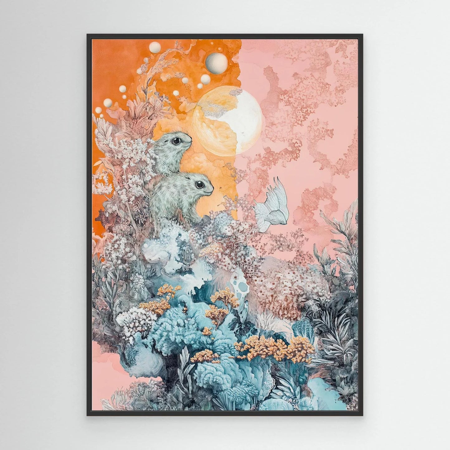 Orange Sea Canvas Print Robussi
