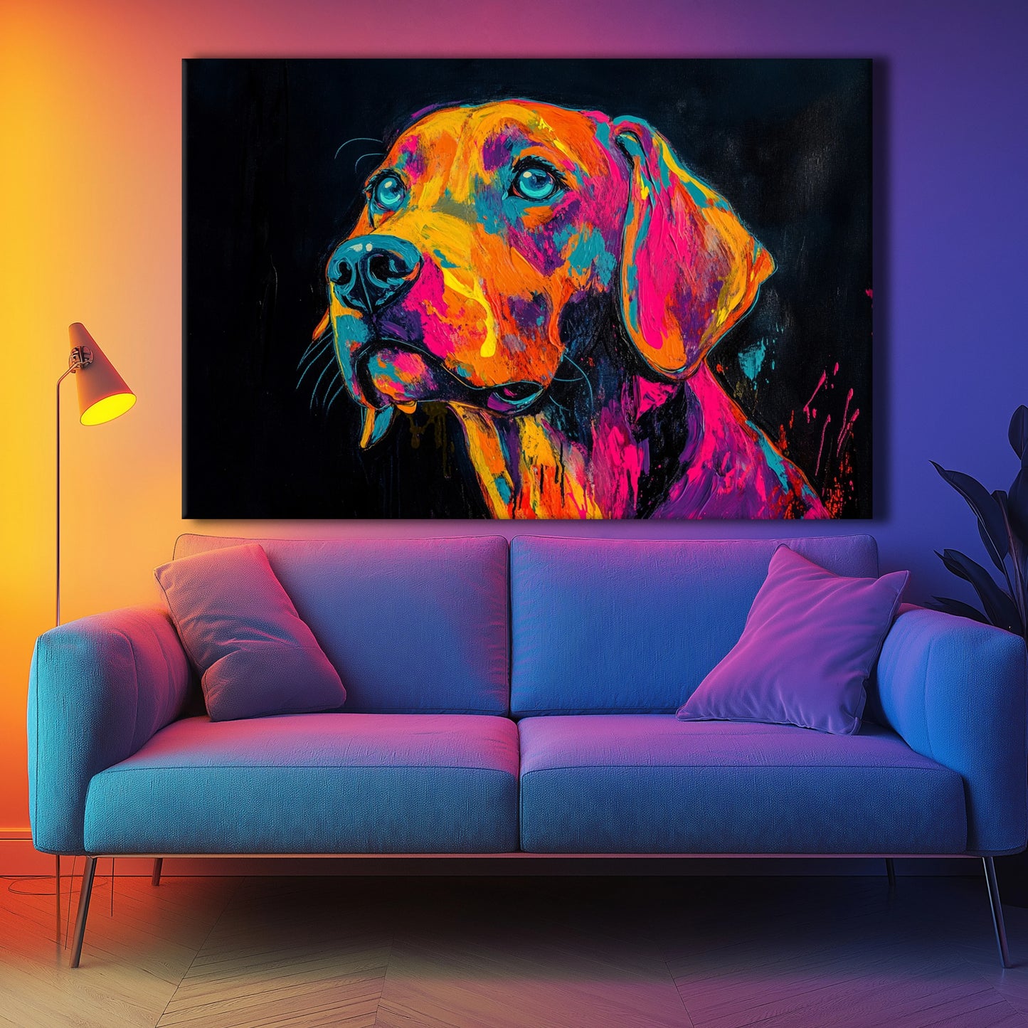 Paint it Bright Canvas Print Robussi