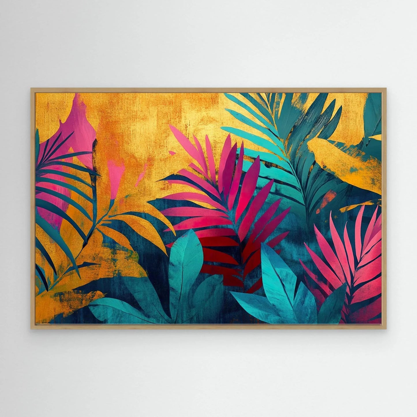 Pink Garden Canvas Print Robussi