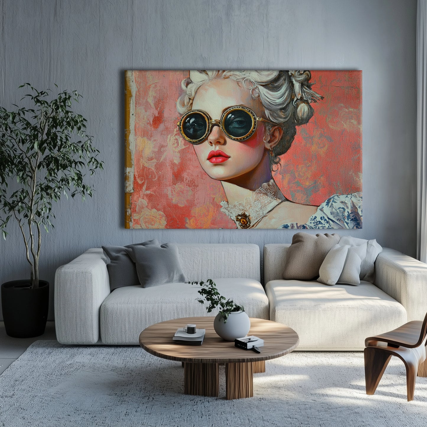 Pink Pilot Canvas Print Robussi