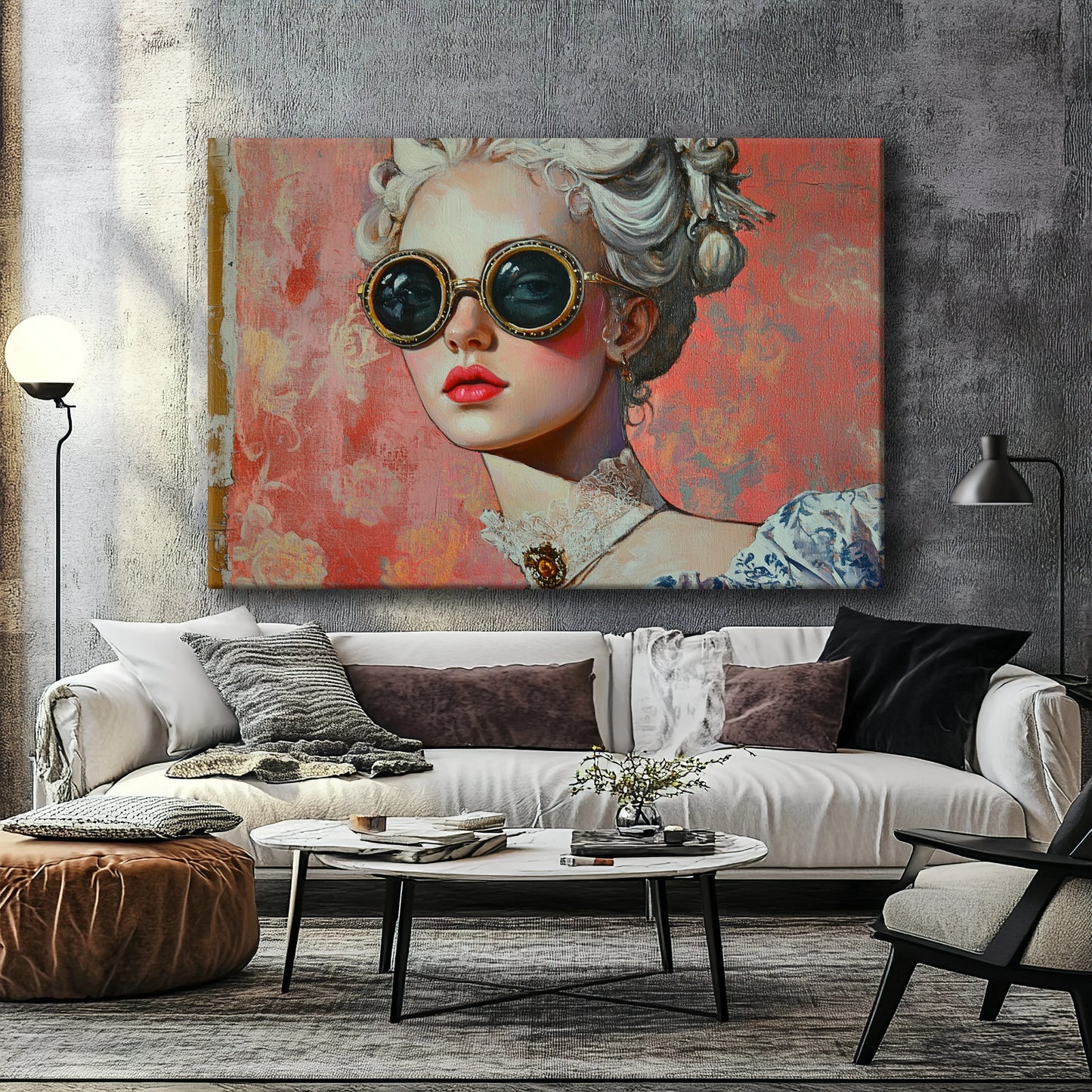 Pink Pilot Canvas Print Robussi