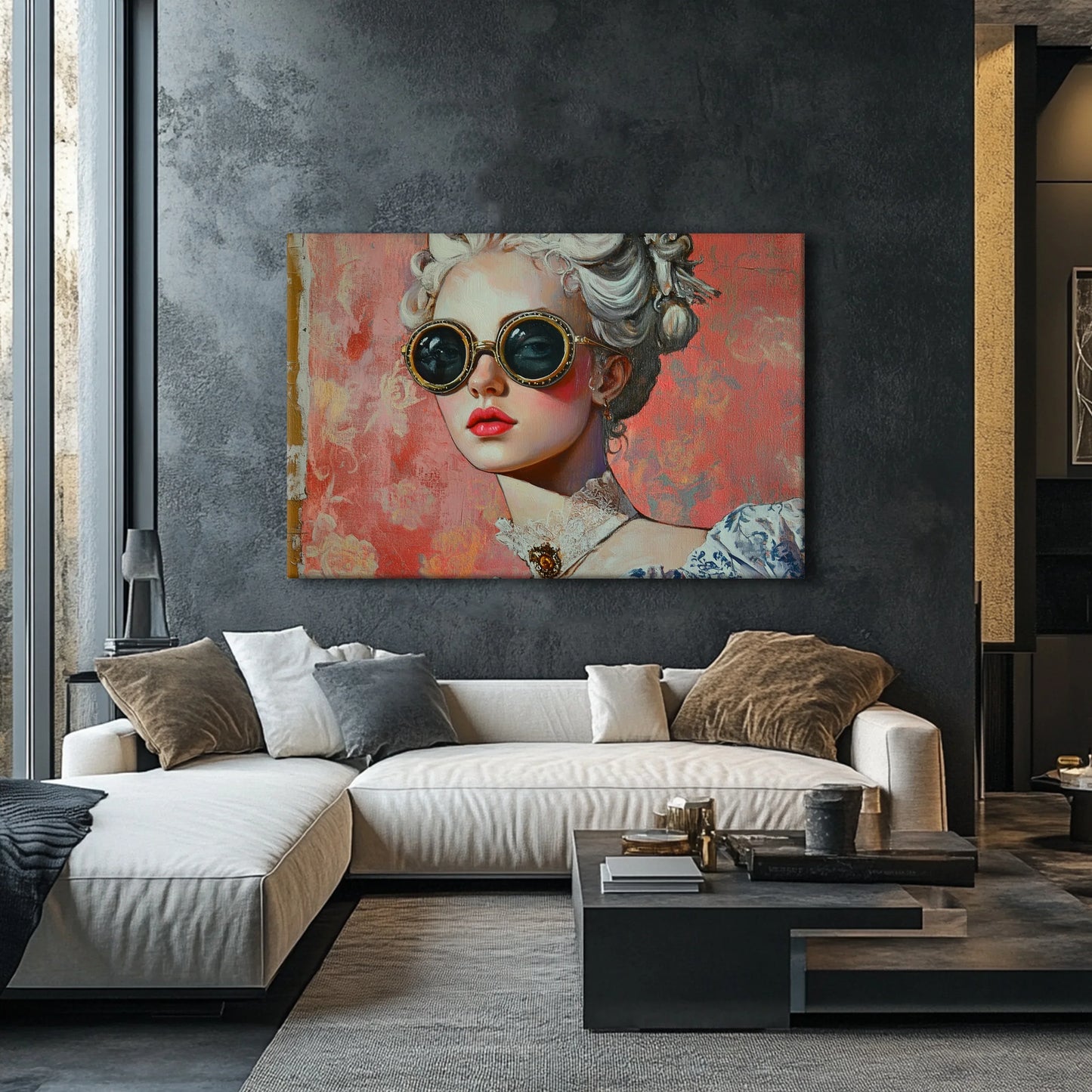 Pink Pilot Canvas Print Robussi