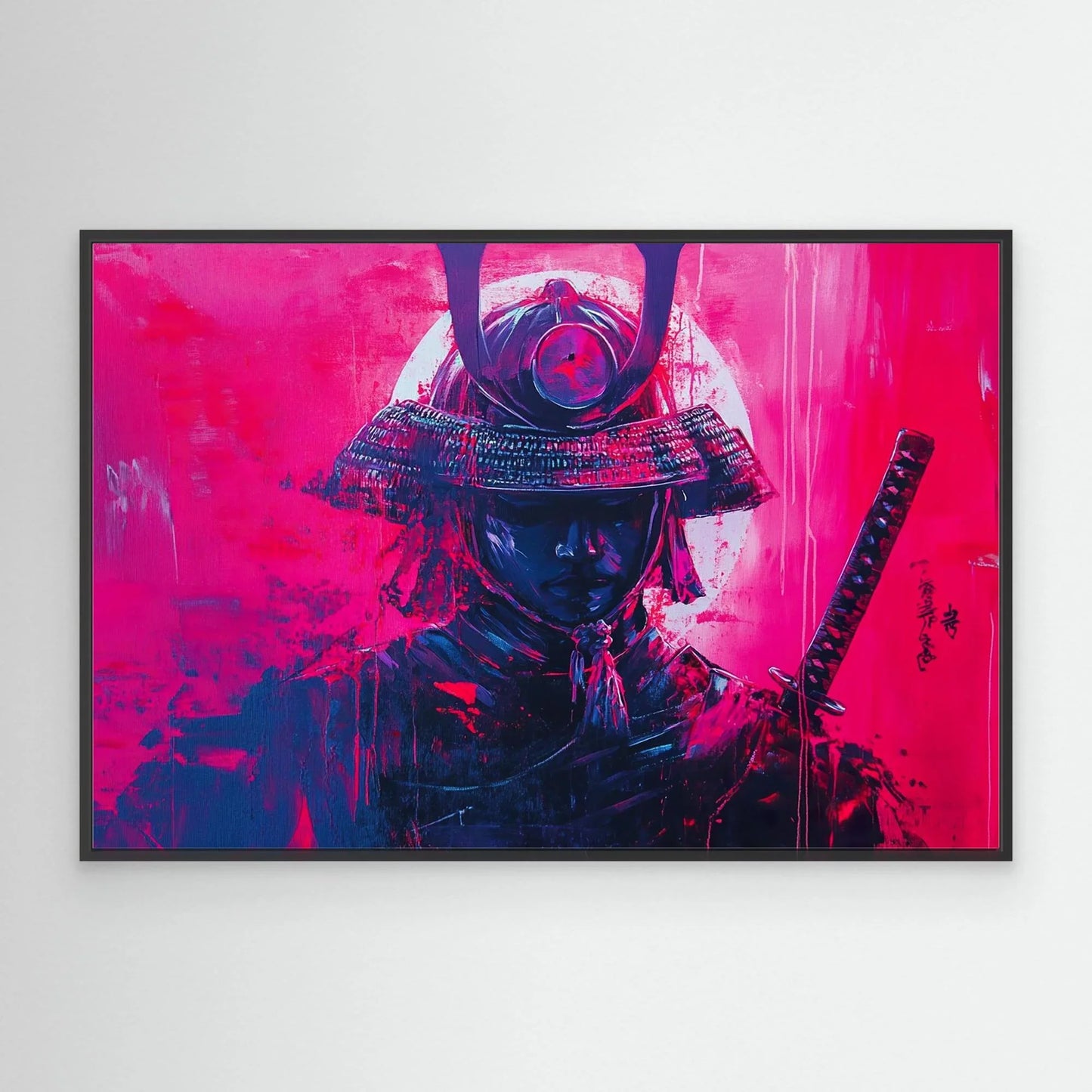 Pink Samurai Canvas Print Robussi