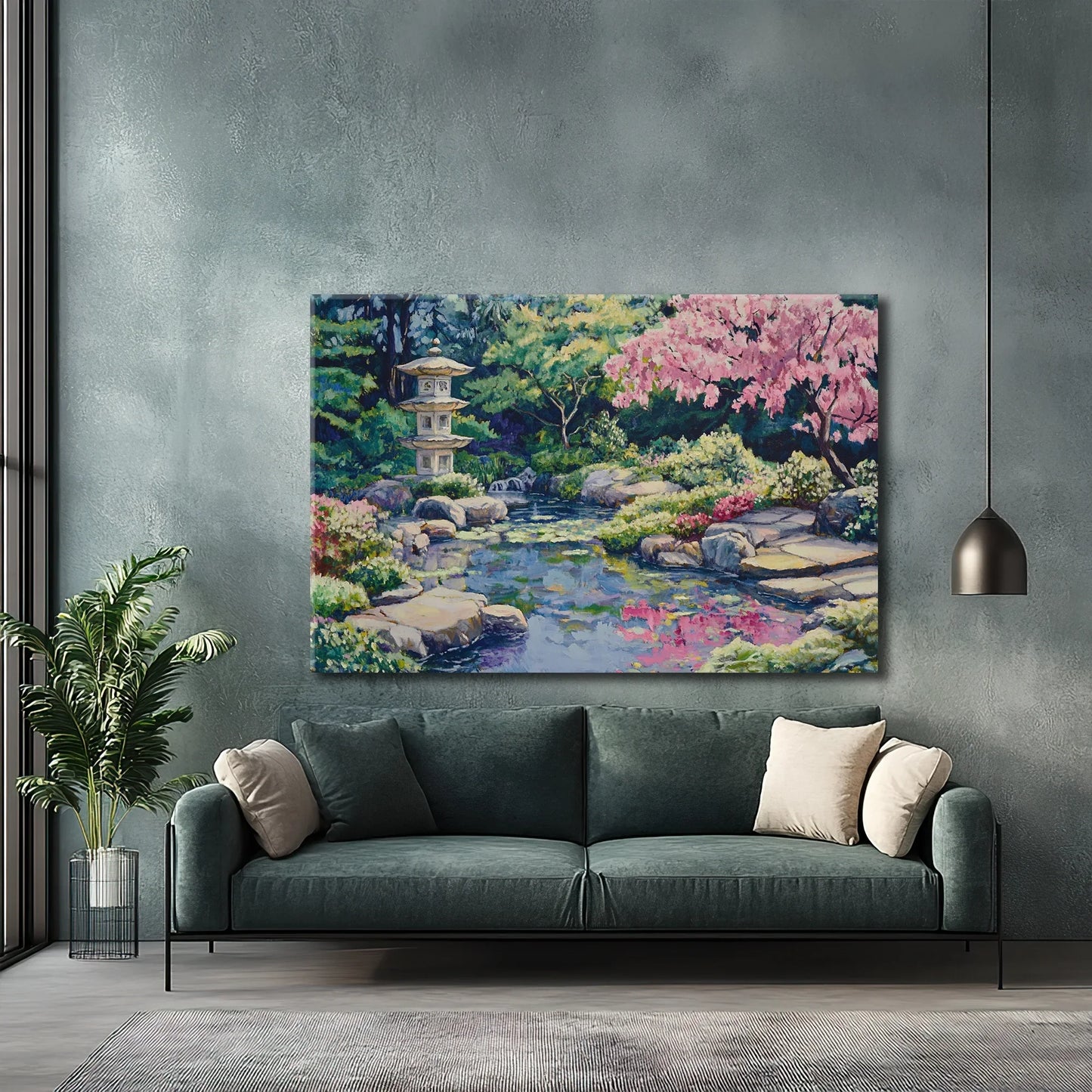 Pink Tree Canvas Print Robussi