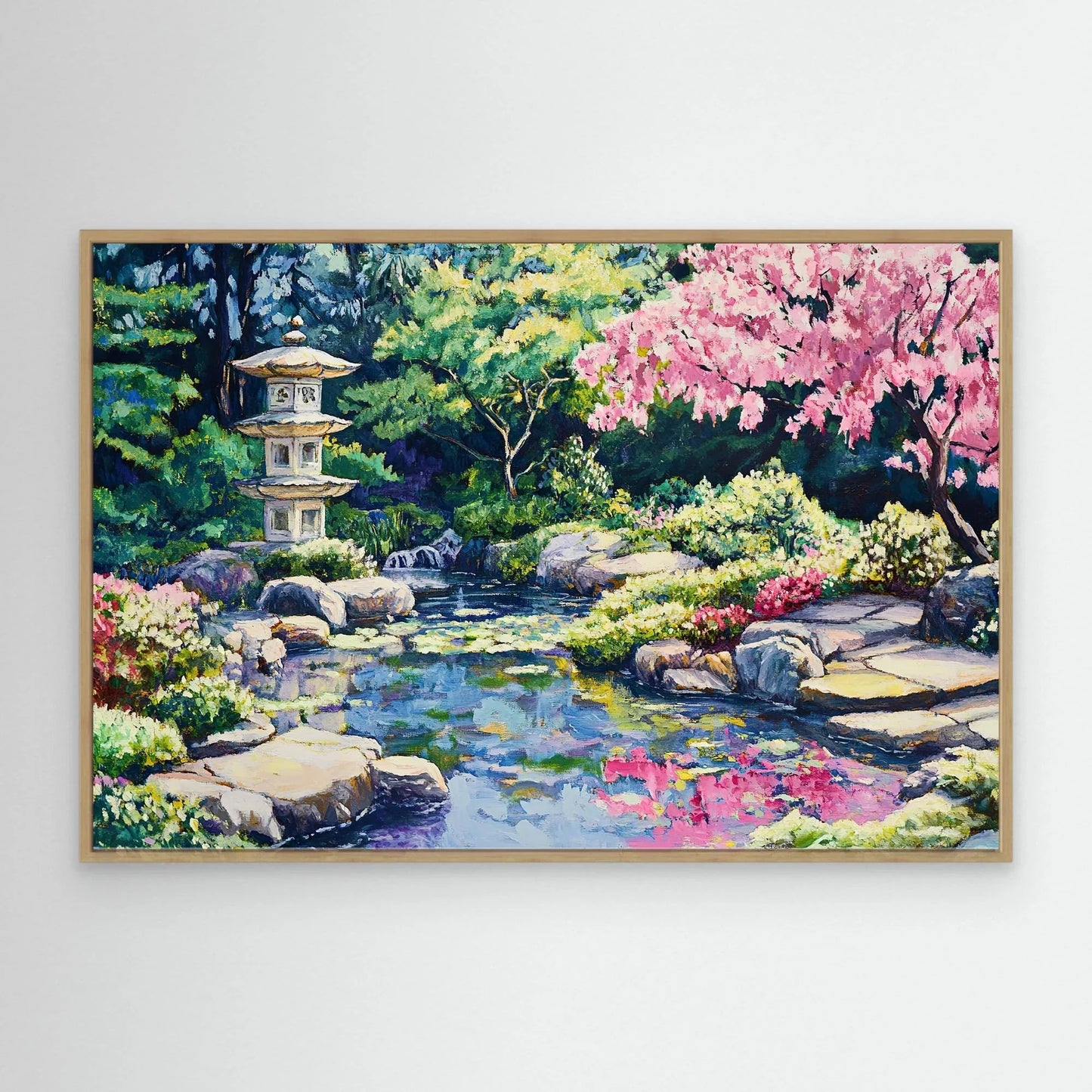 Pink Tree Canvas Print Robussi