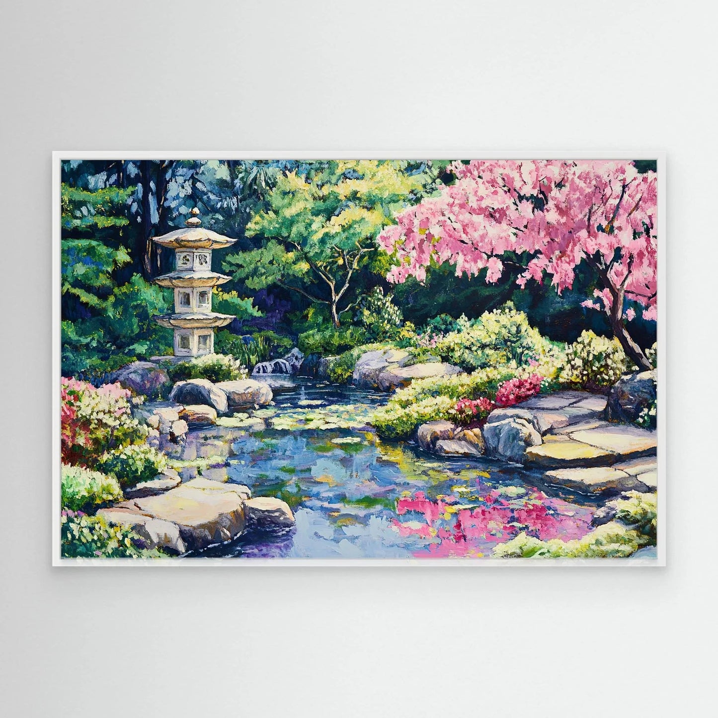 Pink Tree Canvas Print Robussi